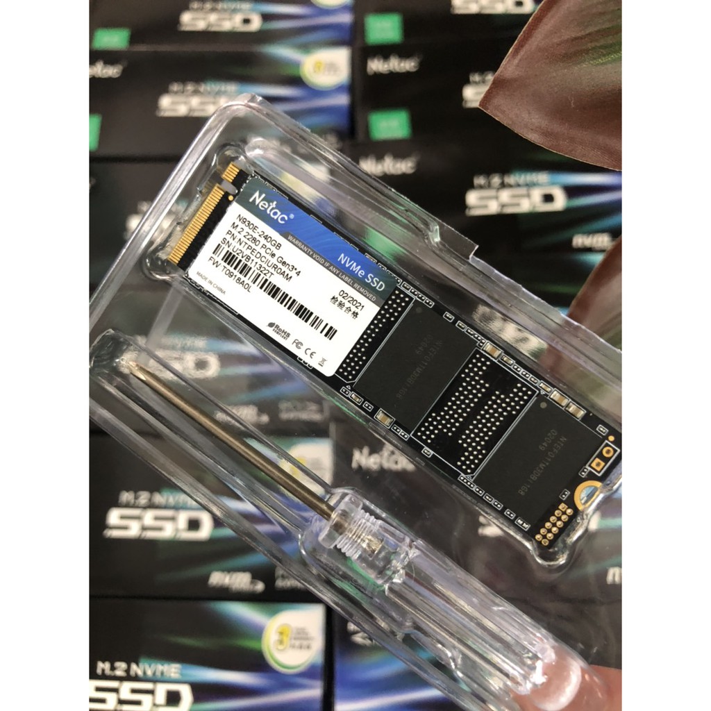 [Mã 255ELSALE giảm 7% đơn 300K] SSD M.2 2280 NVMe PCIe 256GB 240GB 128GB Netac Pro Gen3x4 - Mới Bảo hành 36 tháng | WebRaoVat - webraovat.net.vn