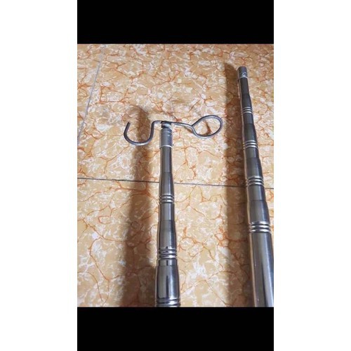 Sào bẫy chim treo lồng chim inox tặng kèm móc