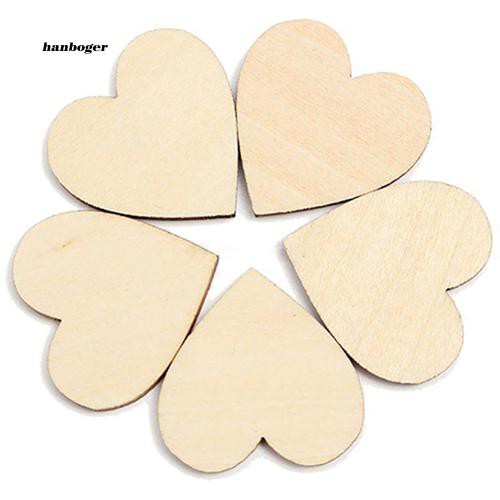 Miếng gỗ trang trí hình trái tim xinh xắn đẹp mắt