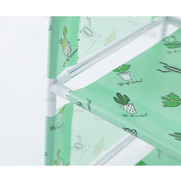 Kệ để giày dép 4 tầng 3 ngăn họa tiết hiện đại