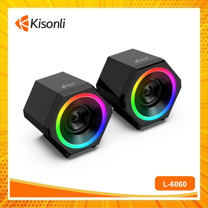 Loa 2.0 Kisonli L-6060 LED Chính hãng. VI TÍNH QUỐC DUY