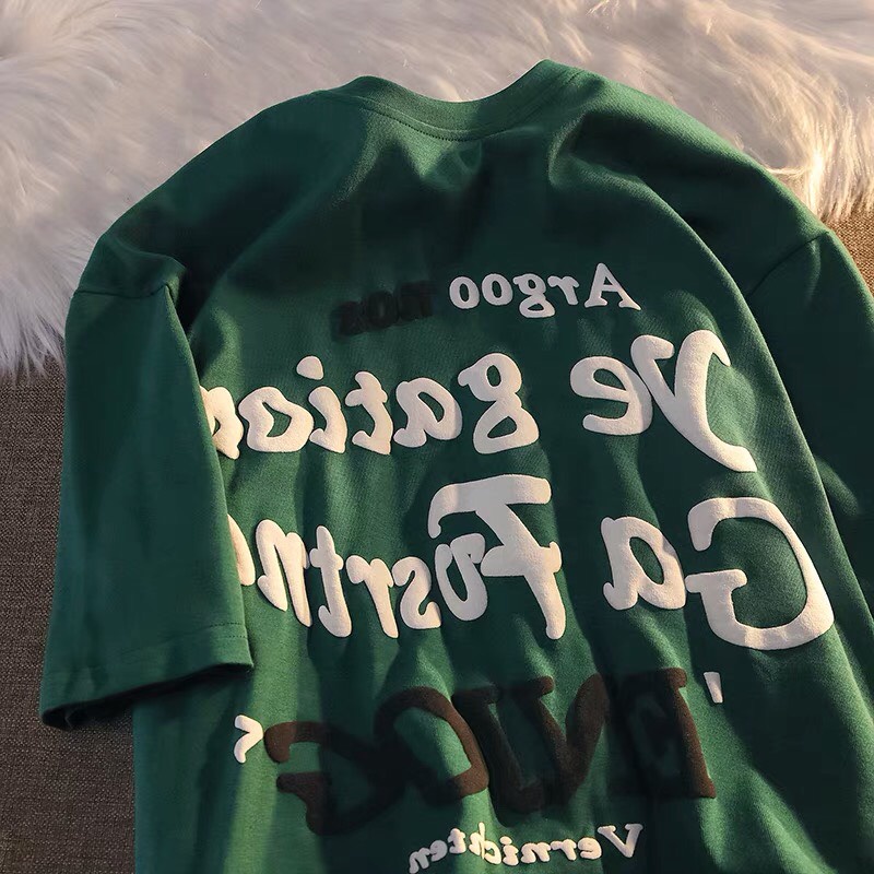 Áo phông nam nữ form rộng 2N Unisex thun cotton in chữ Argoo xanh/nâu/đen