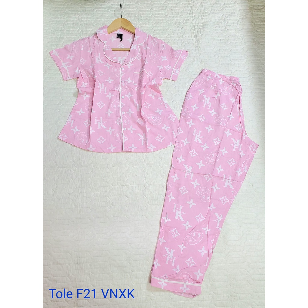 BỘ PIJAMA MẶC NHÀ LỊCH SỰ - size 2XL(63-70kg)
