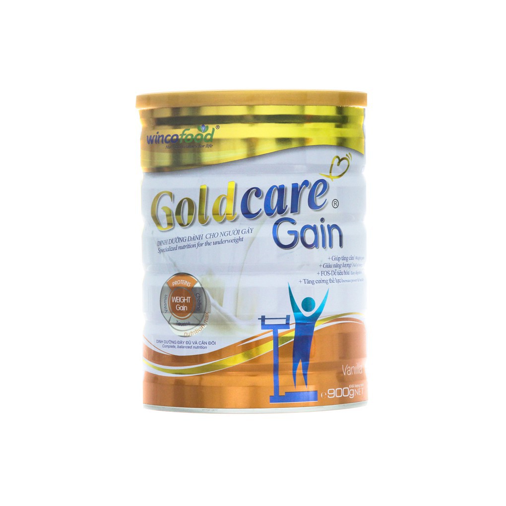 Sữa GoldCare Gain Dành Cho Người Gầy [ date mới nhất ] Lon 900g