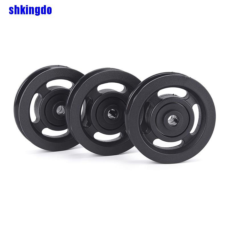 Bánh xe ròng rọc chống mài mòn màu đen tiện dụng khi tập gym 90mm