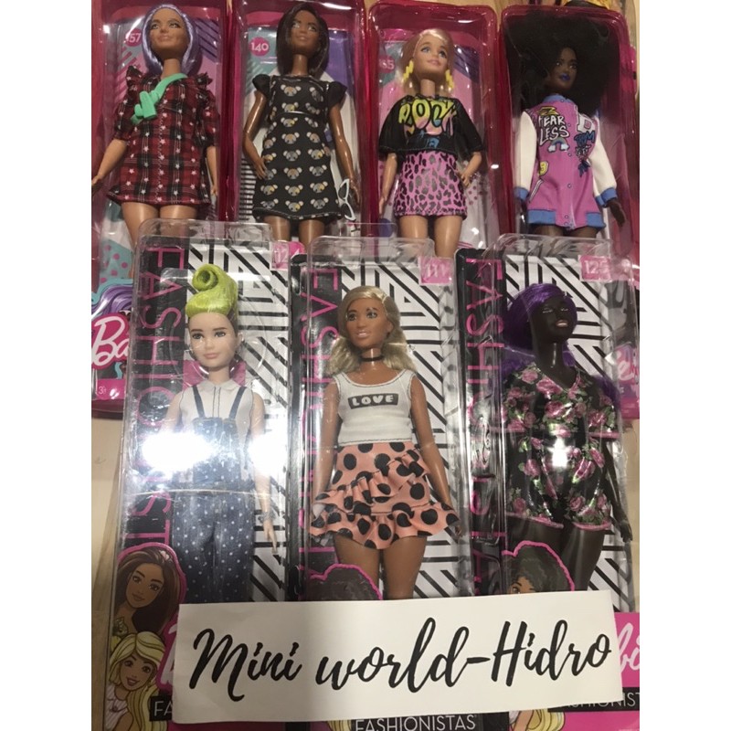 Búp bê Barbie fashionistas da đen chính hãng