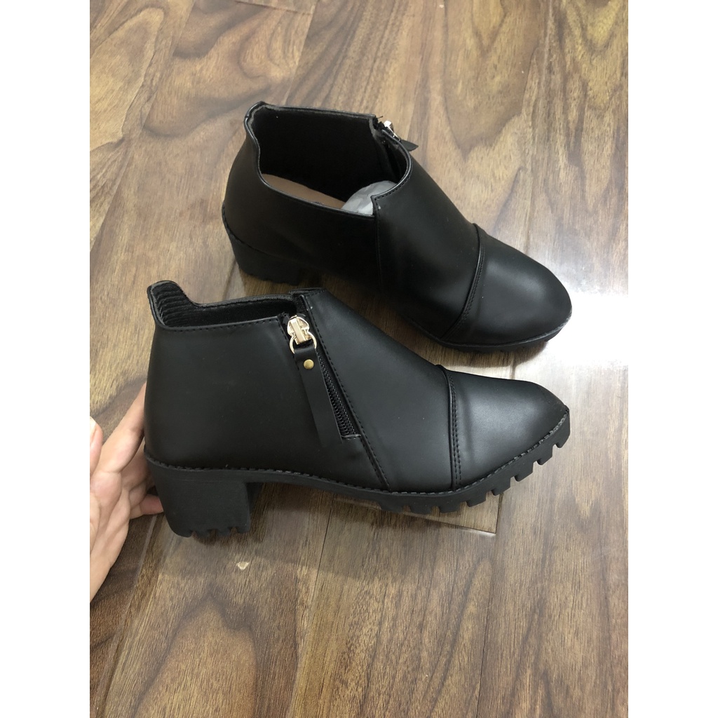 GIÀY OXFORD BÁNH MÌ DA MỜ  ĐẾ CAO