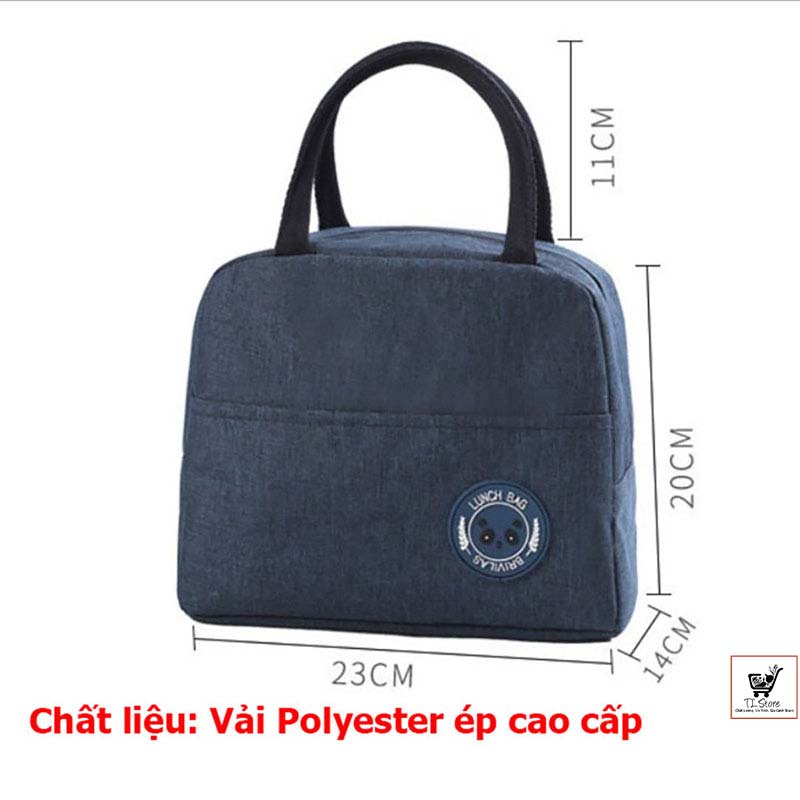 Túi đựng hộp cơm/Luchbag giữ nhiệt cao cấp chống nước,họa tiết trơn dựng đồ ăn,bình sữa,đồ ăn ... -TÚI GIỮ NHIỆT TRƠN