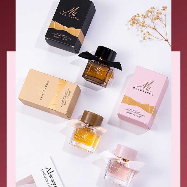 Nước Hoa Ms.Beautiful Nắp Nơ Nữ 30ml  Hương Thơm Nhẹ Nhàng Lâu Trôi Tự Nhiên