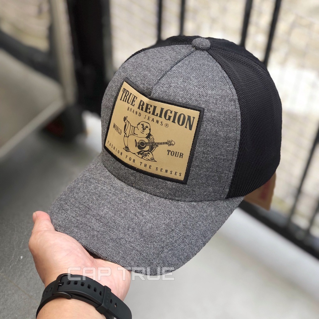 Mũ Thời Trang Nam Nữ - Nón Kết Ông Địa TRUE RELIGION Vuông Lưới Mới Cao Cấp