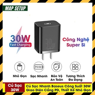 Củ sạc nhanh 30W Baseu Adaptive Fast Charge