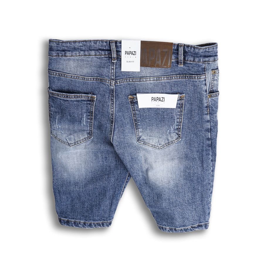 Quần đùi jean nam, quần short nam rách nhẹ cao cấp, chất cotton co giãn mền mịn, phong cách trẻ trung năng động - PAPAZI | BigBuy360 - bigbuy360.vn