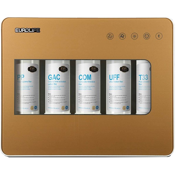 Máy lọc nước uống trực tiếp 5 cấp độ lọc Eurolife EL-UF5 (Gold)