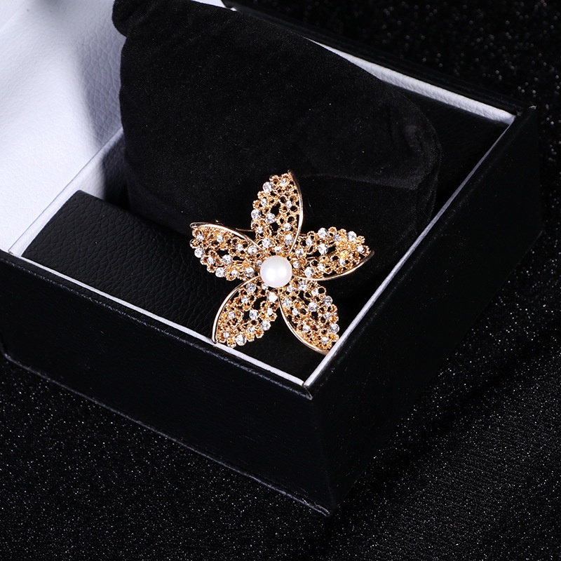 Ghim cài MANYUE cố định micro bằng vải nhung đính đá zircon chất lượng cao chống lộ thời trang