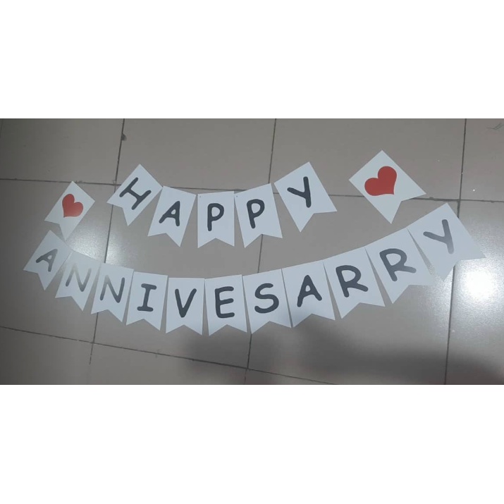 DÂY CHỮ HAPPY BIRTHDAY, HAPPY ANNIVERSARY HAPPY FULL MONTH ÉP KIM KIỂU TRANG TRÍ SINH NHẬT PARTY