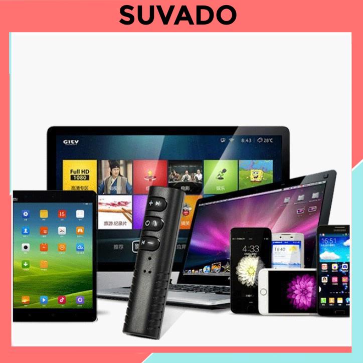 Bộ chuyển đổi âm thanh không dây Bộ Phát Bluetooth Cổng 3.5 cho tai nghe, loa, tivi, điện thoại ADAPTER SUVADO