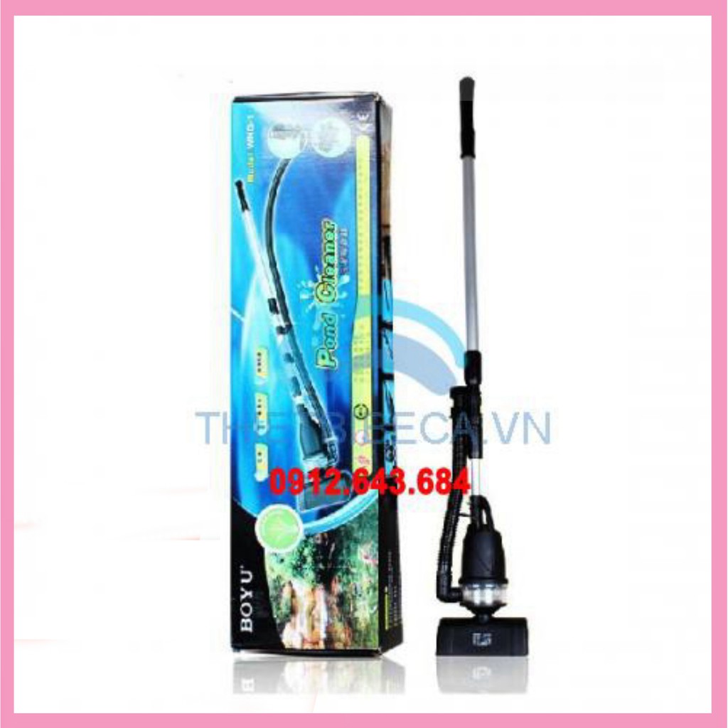 Combo máy vệ sinh hồ koi WNQ-1 kèm sọt lọc