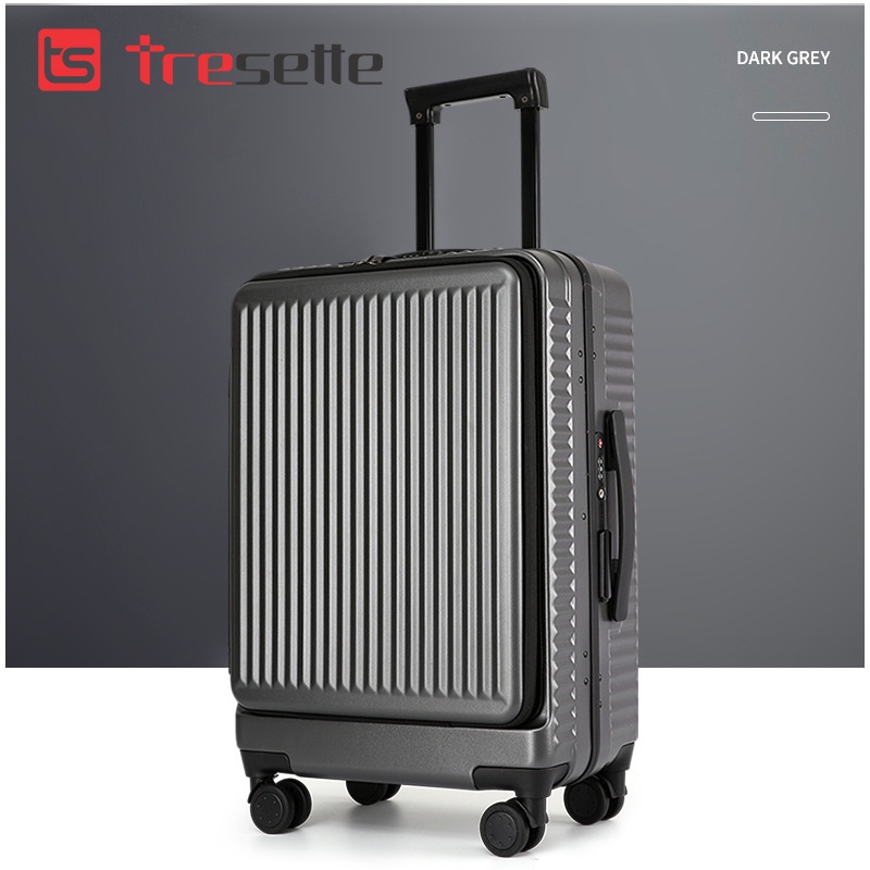 [SIZE 20 INCH] Vali sập du lịch cao cấp nhập khẩu Hàn Quốc Tresette TSL- 2908 Có Ngăn Đựng Latop Sang Trọng Cổng Sạc USB
