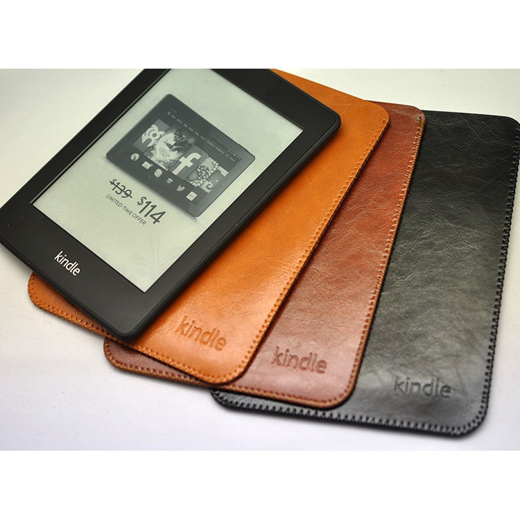 Túi đựng cho máy đọc sách Kindle chất liệu da bền đẹp ( ppw123 và oasis123 )