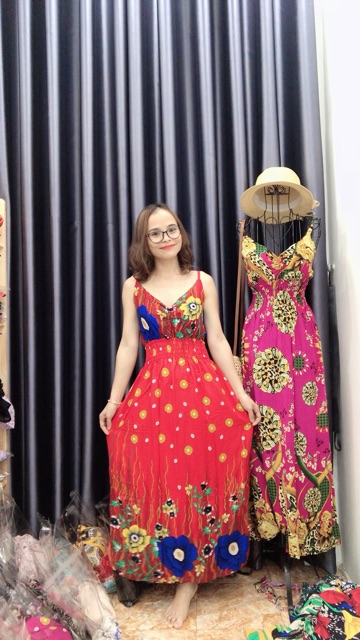 ĐẦM MAXI 2 DÂY (nhiều màu Khách đặt hàng ib shop check hàng còn-hết nhé) | BigBuy360 - bigbuy360.vn