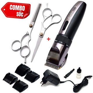 Tông Đơ Cắt Tóc Gia Đình Tặng Kèm Bộ kéo