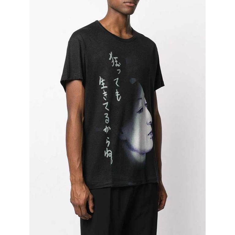 Áo Thun Cotton In Họa Tiết Yohji Yamamoto Cho Nam