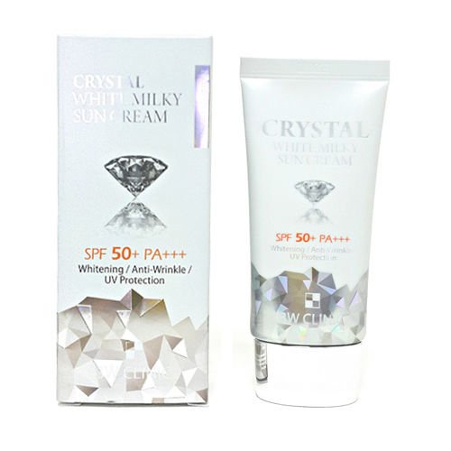 Kem Chống Nắng Cao Cấp Dành Cho Mặt Và Toàn Thân Crystal white milky sun cream 3W CLinic Hàn quốc 50ml/Hộp - KC