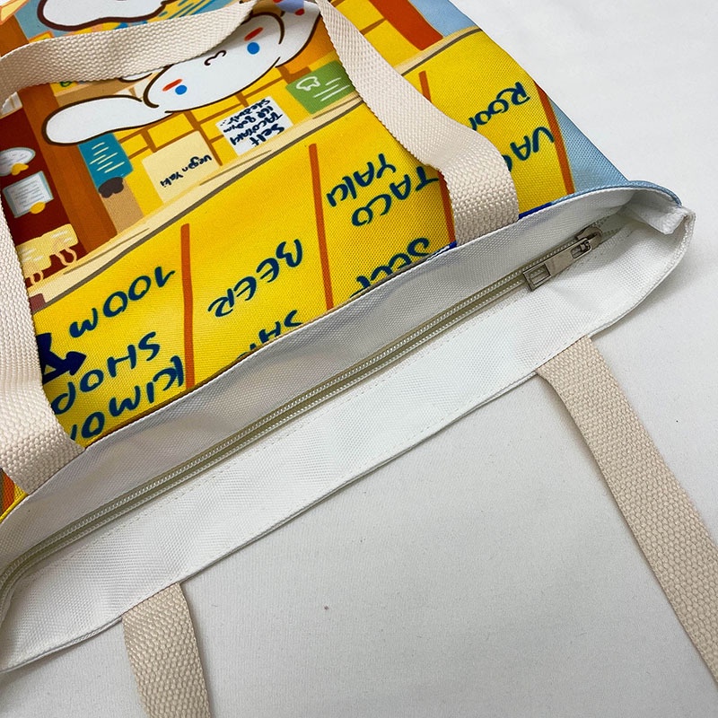 Túi Xách Vải Canvas In Hình Đơn Giản Thời Trang Mới Cho Nữ