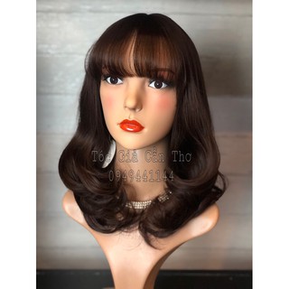 TÓC BỘ XOĂN 40cm NÂU SOCOLA