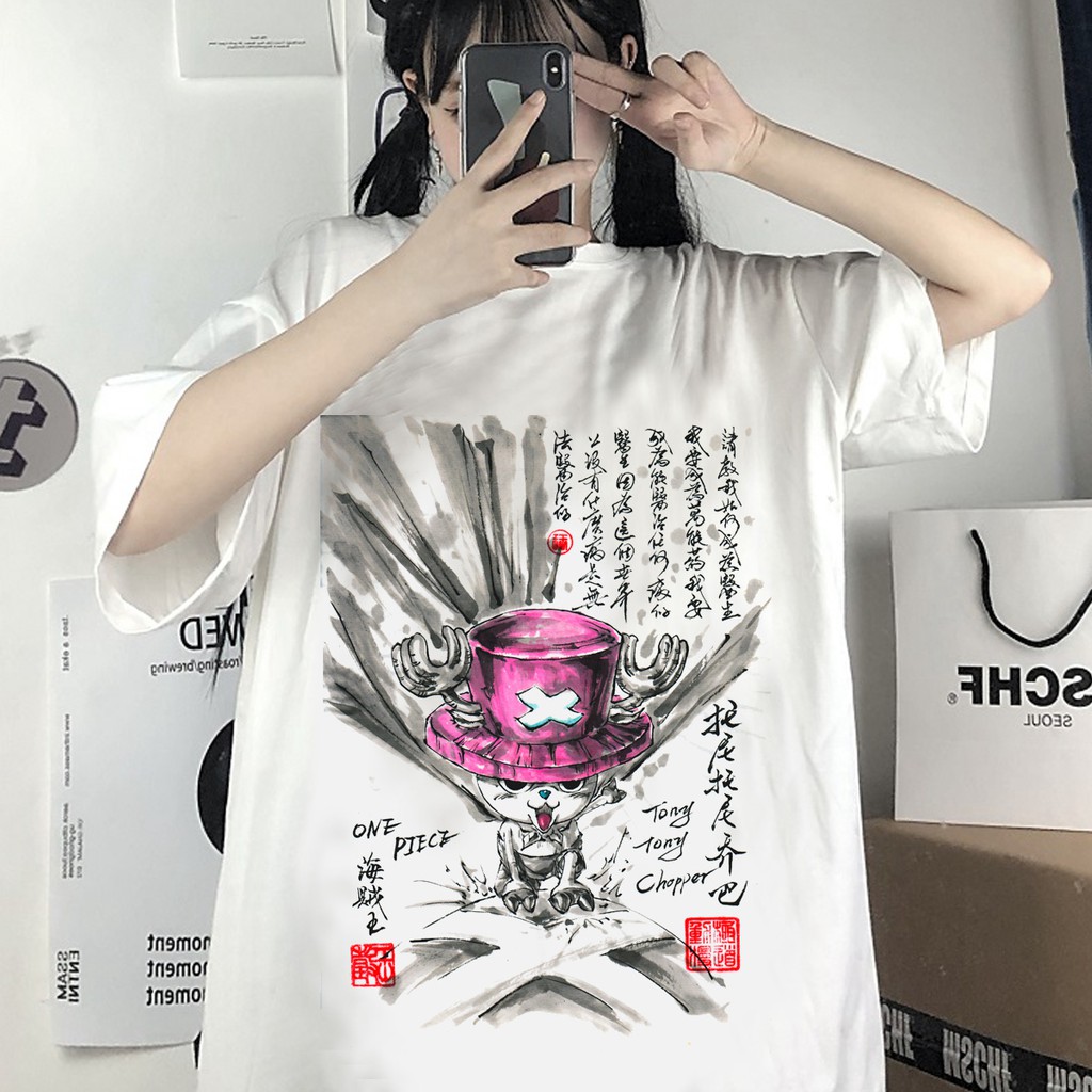 Áo thun, áo phông tay lỡ form rộng oversize anime hoạt hình ONEPIECE LUFFY M871 | BigBuy360 - bigbuy360.vn