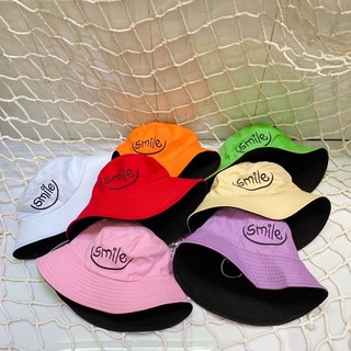 Nón bucket tai bèo mặt cười 2 mặt