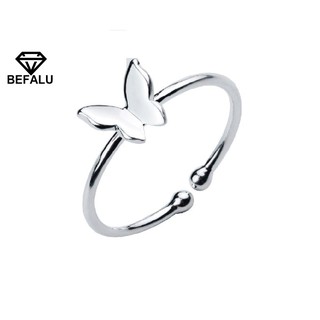 Nhẫn nữ bạc 925 hình bướm bay befalu - n19