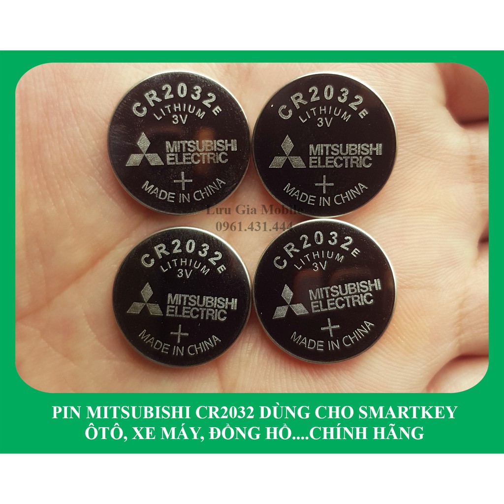 PIN MITSUBISHI CR2032 DÙNG CHO SMARTKEY Ô TÔ, XE MÁY, ĐỒNG HỒ CHÍNH HÃNG | Phát hiện fake đền 100 lần giá trị sản phẩm