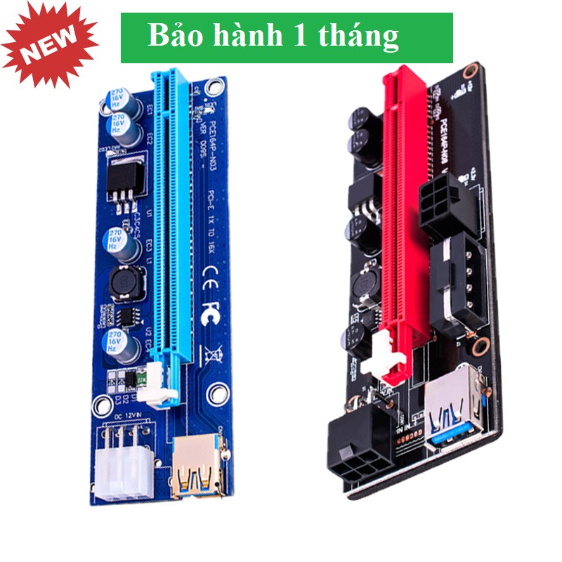 Dây Riser 009s Có LED Mới 100% Hàng Chuẩn / Riser pci-e 1x to 16x dây usb 3.0