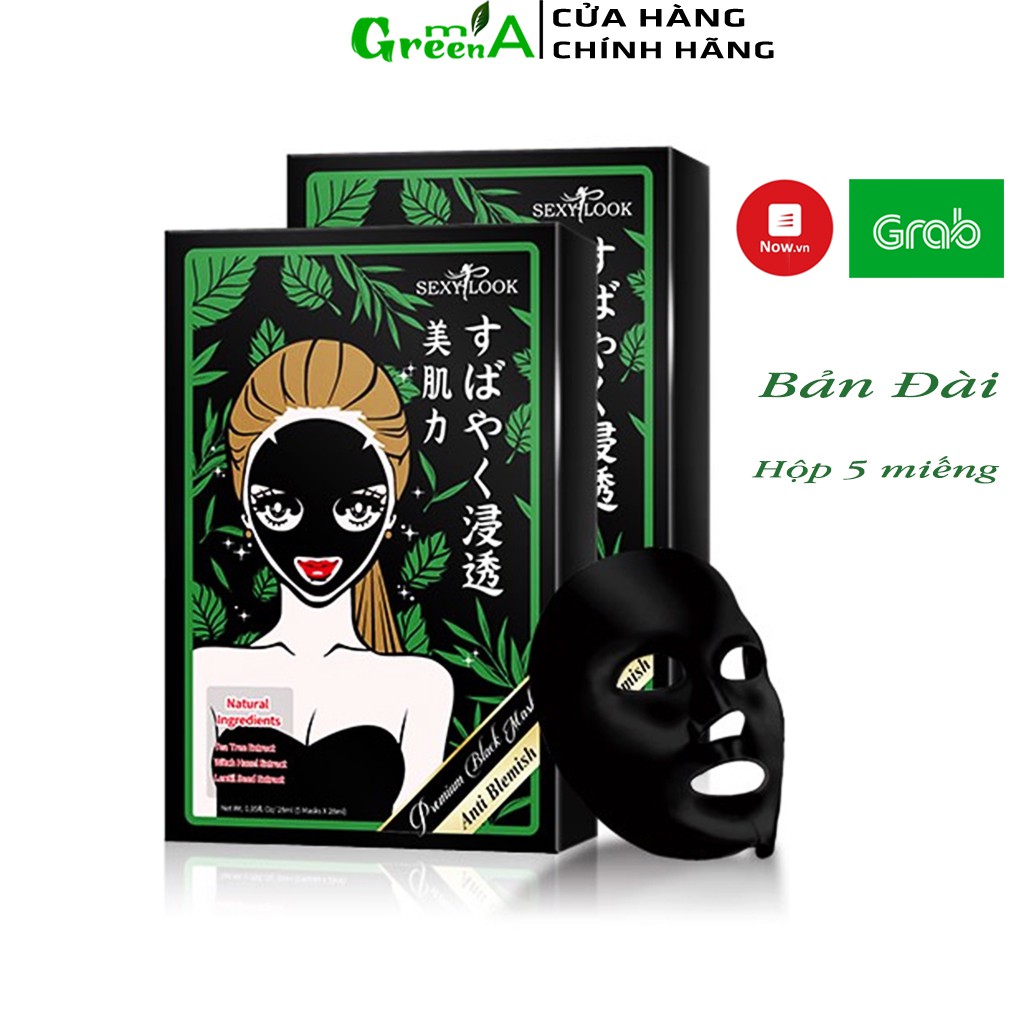 SEXYLOOK [SET 5 MIẾNG] Mặt nạ tràm trà giảm mụn giảm thâm kiểm soát dầu thừa cho da mụn