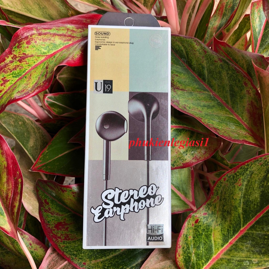 Tai nghe jack mã 3.5mm mã U19 màu ngẫu nhiên