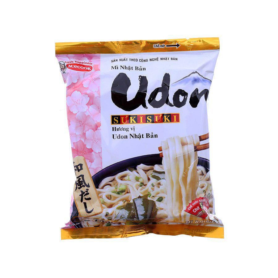 Thùng 24 gói Mì Udon Sưkisưki vị Udon sợi to chuẩn Nhật