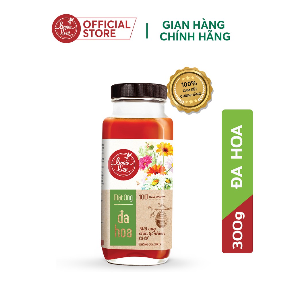 Mật ong Nguyên Chất Đa Hoa Bonie Bee 300gr - Chín Tự Nhiên Từ Tổ - Không Qua Xử Lý 300gr | BigBuy360 - bigbuy360.vn