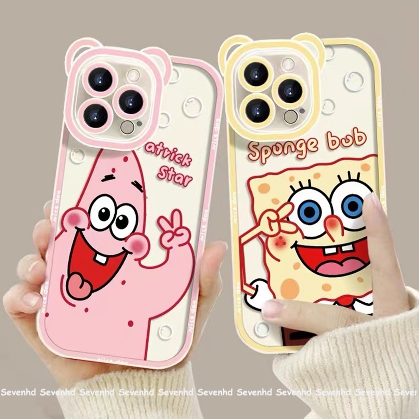 Ốp Điện Thoại Họa Tiết SpongeBob Cho iPhone 14 13 12 11 Pro Max Xs Max Xr X 6 6s Plus
