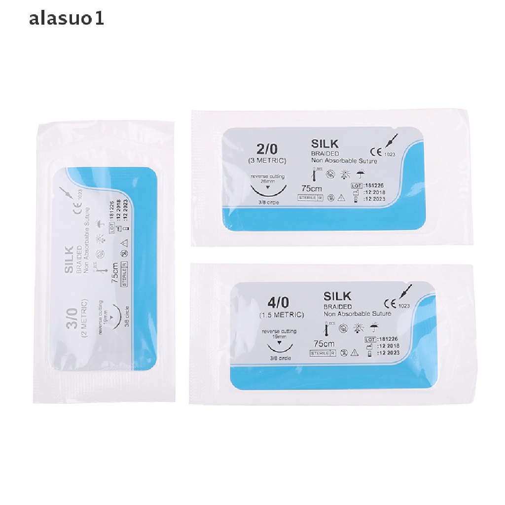 Bộ 12 Kim Chỉ Lụa Y Tế Dùng Trong Nha Khoa alasuo1