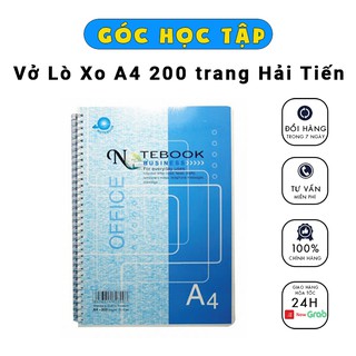 Vở lò xo A4 200 trang Hải TIến - Shop Góc Học Tập