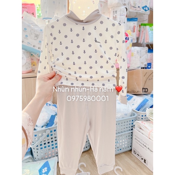 Bộ Avaler sợi tre cổ 3 phân/3cm(size 6-9m đến 3-4y)clip ảnh thật (mẫu mới)