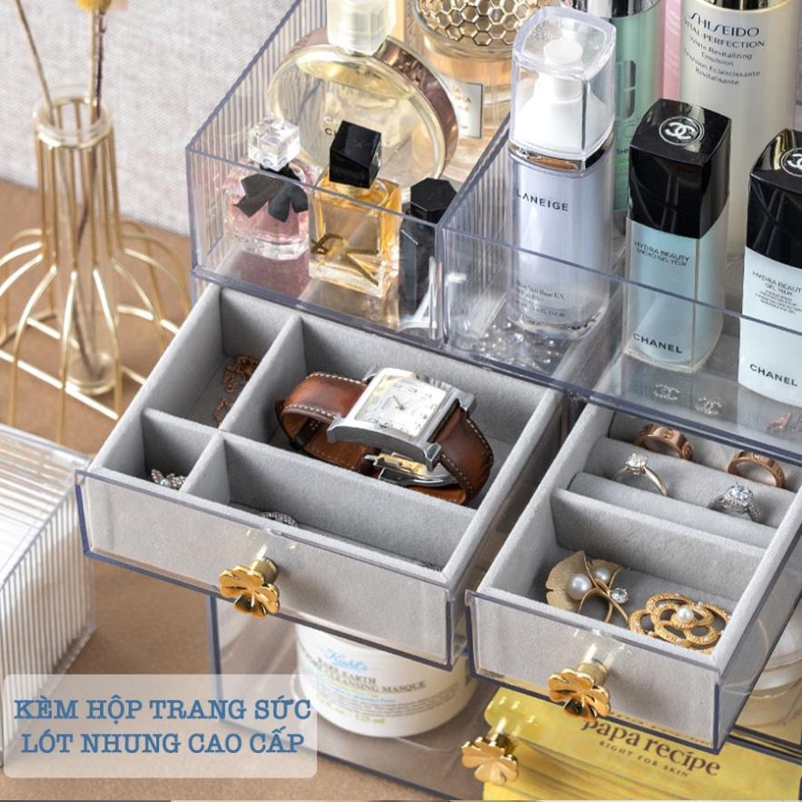 Kệ Đựng Mĩ Phẩm, Bông Tẩy Trang, Trang Sức Enoda Home Cao Cấp R001