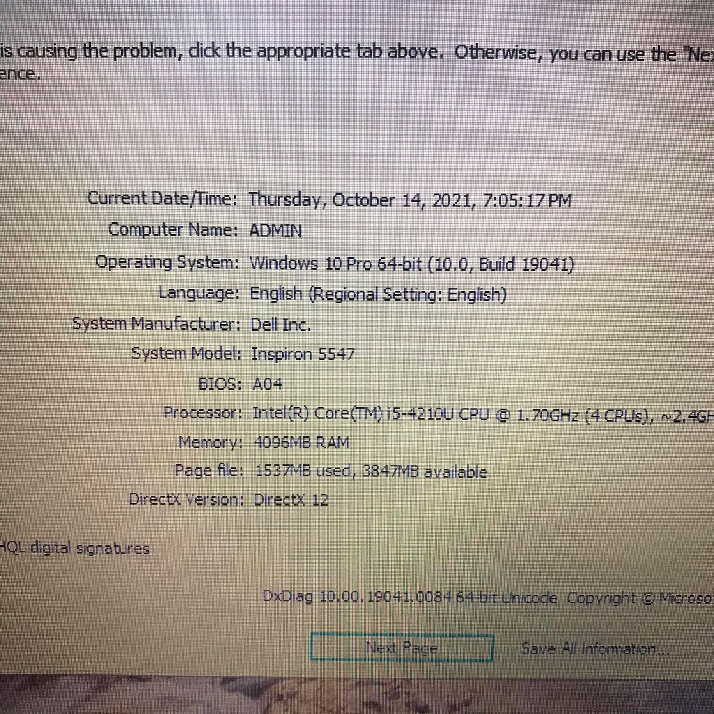 Máy laptop Dell Inspiron 5547 Intel Core i5-4210U, 4gb ram, 240gb ssd, Vga amd Radeon R7 M260, 15.6 inch, Windows 10.Đẹp | BigBuy360 - bigbuy360.vn