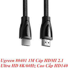 Cáp HDMI 2.1 dài 1M Ultra HD 8K @ 60Hz Ugreen 80401 Cao Cấp