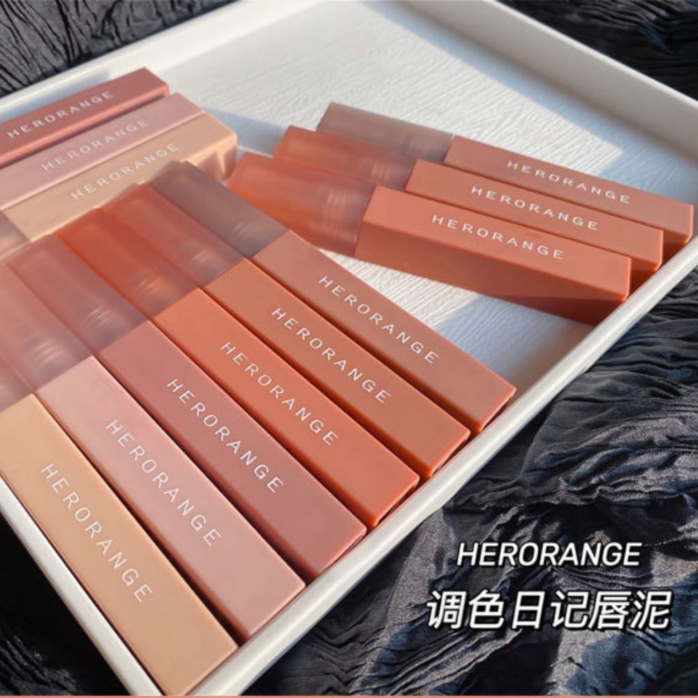 Son kem lì HERORANGE chính hãng, mỹ phẩm nội địa trung vỏ cam vuông lên màu cực đẹp 2021 | WebRaoVat - webraovat.net.vn