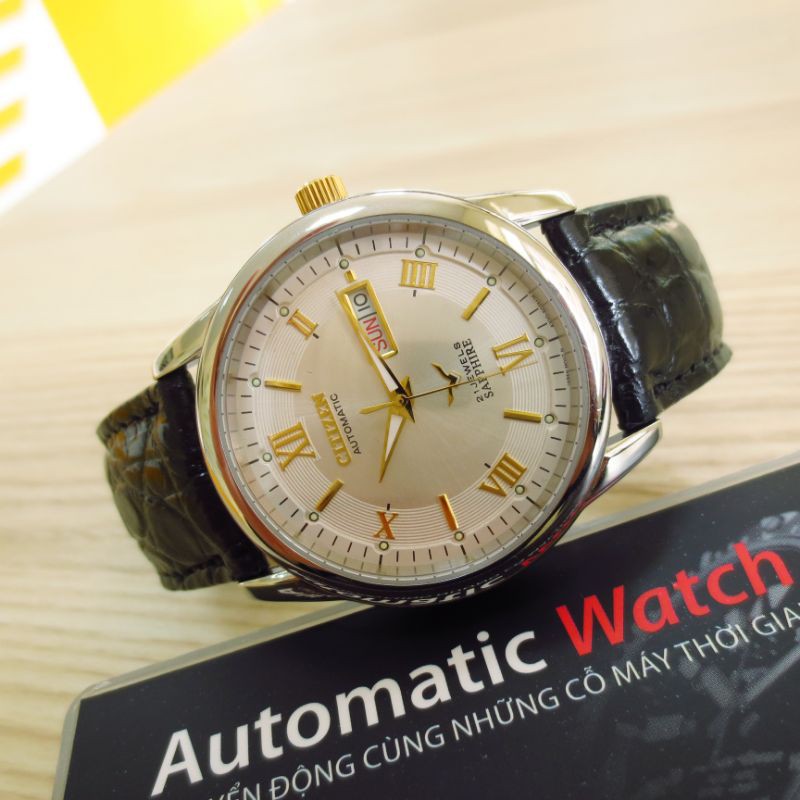 Đồng hồ cơ nam CITIZEN nhật bãi xịn Automatic - tự động nạp cót khi đeo