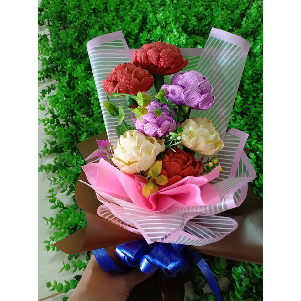 BÓ HOA HỒNG GIẤY NHÚN 7 BÔNG SIÊU DỄ THƯƠNG_mevabe_loved