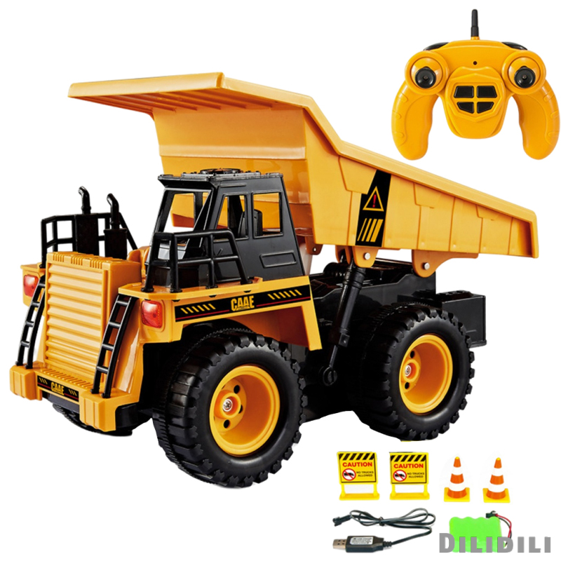 1/22 RC Toy Dump Truck with Sound with Heavy Tires for Children Boy Car Toy