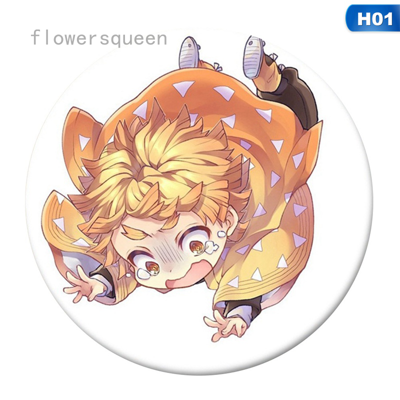 flowersqueen Ghim cài áo thiết kế họa tiết hoạt hình dễ thương